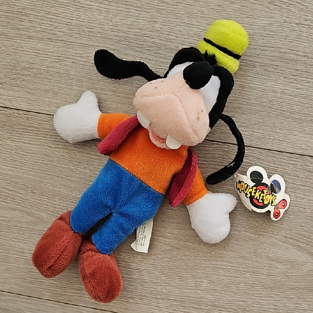 Vintage Disney Mouseketoys Goofy Bean Bag Plush Toy‎
